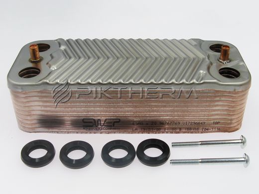 Теплообменник ГВС Viessmann 7875503 7828746 Vitodens WB1B WB1C B1KC 35 кВт.  фото