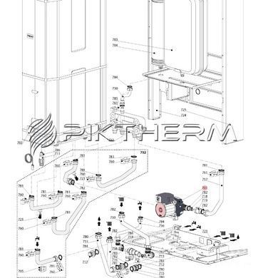 Насос циркуляційний ГВП Wilo ZRS12/4-1 Сhaffoteaux 60002509 60001331  фото