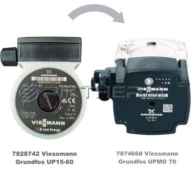 Насос циркуляционный Viessmann 7828742 Grundfos UP15-60  фото