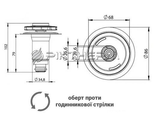 Ротор насоса Wilo 15/5-2 12/5-3 проти часової стрілки  фото