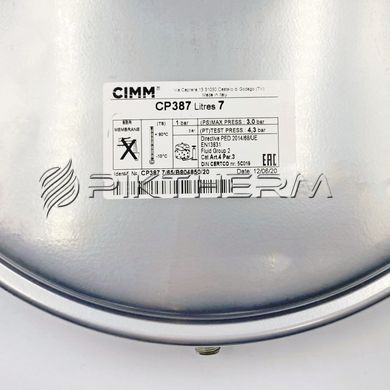 Расширительный бак Cimm CP 387 Baxi Westen 5668370 7 литров M14x1  фото
